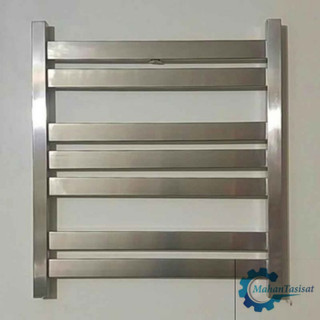 حوله خشک کن استیل 7 فلت 50 ×60 کروم مات ایران رویال